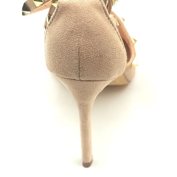 Olivia Ferguson Suede Peep-Toe Strappy Sandals Size 7 Ankle Strap Women's - Picture 7 of 14